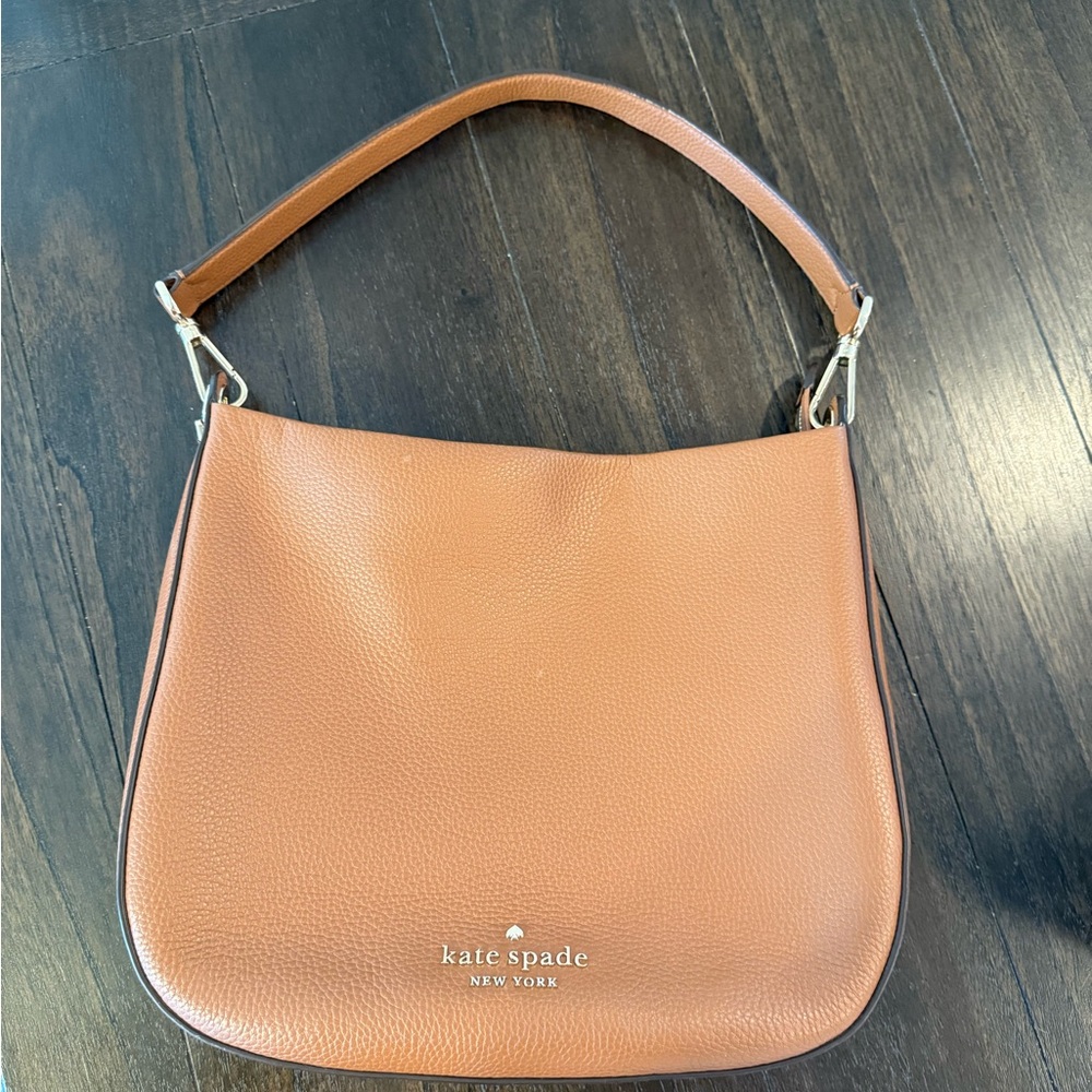 Kate Spade Pebble Leather Shoulder Bag Brown. Gently Used.